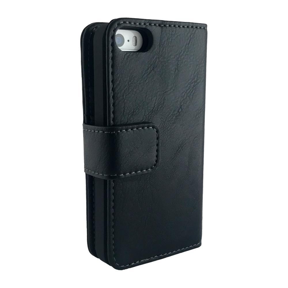 NVS: Executive Wallet Folio Detachable Case For iPhone SE/5S/5 (Black) image