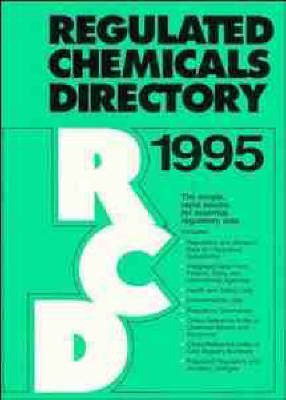 Regulated Chemicals Directory: 1995 by ChemAdvisor Inc. image