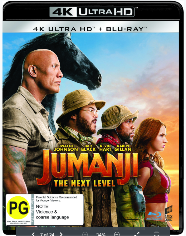 Jumanji: The Next Level (4K Ultra HD Blu-ray) on UHD Blu-ray image