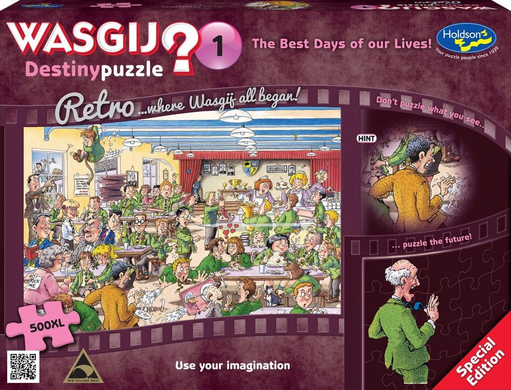 Wasgij XL: 500 Piece Puzzle - Retro Destiny (The Best Days of our Lives) image
