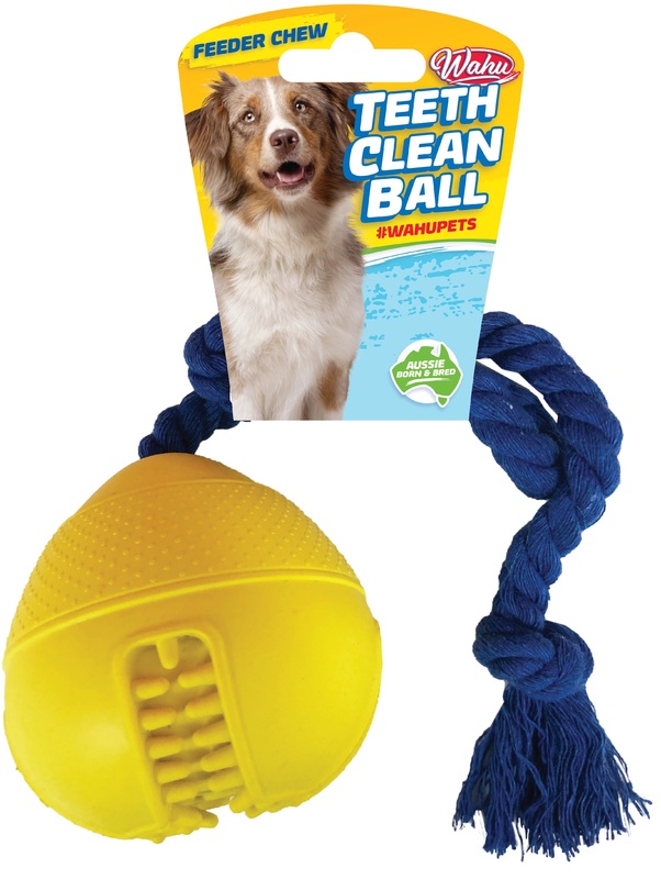 Buy Wahu Pet Teeth Clean Ball With Rope at Mighty Ape NZ