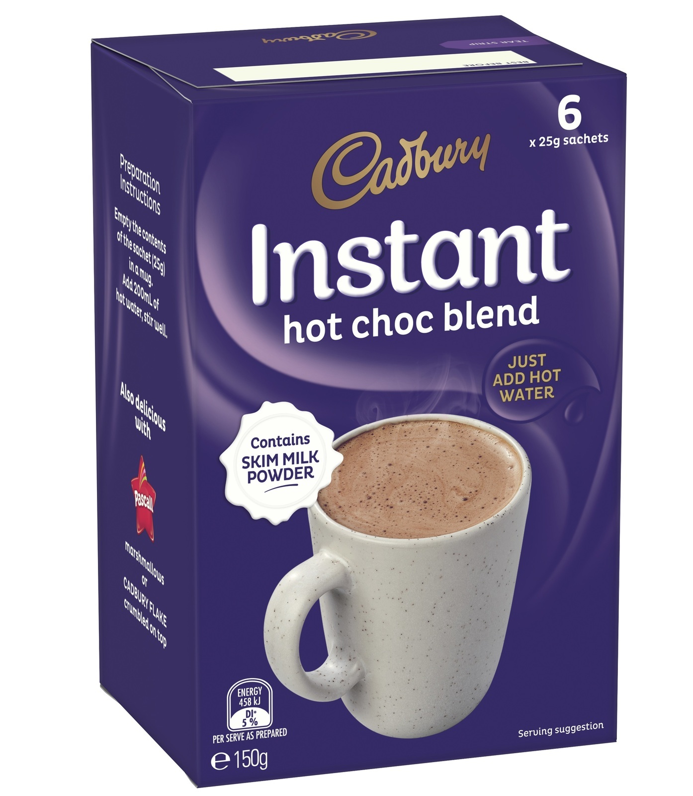 Cadbury Instant Hot Chocolate Sachets 36 Pack at Mighty Ape NZ Cadbury Instant Hot Chocolate Sachets 36 Pack at Mighty Ape NZ