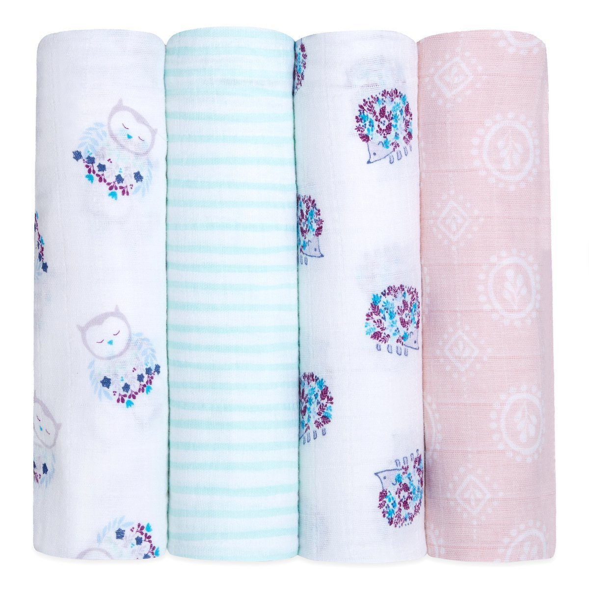 Aden + Anais: Classic Swaddle - Thistle (4 Pack)