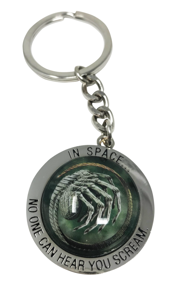 Alien: Embossed Metal Keychain - In Space No One Can Hear You Scream image