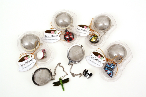 Stainless Steel Mesh Tea Ball with Novelty Bug Cup Decoration image