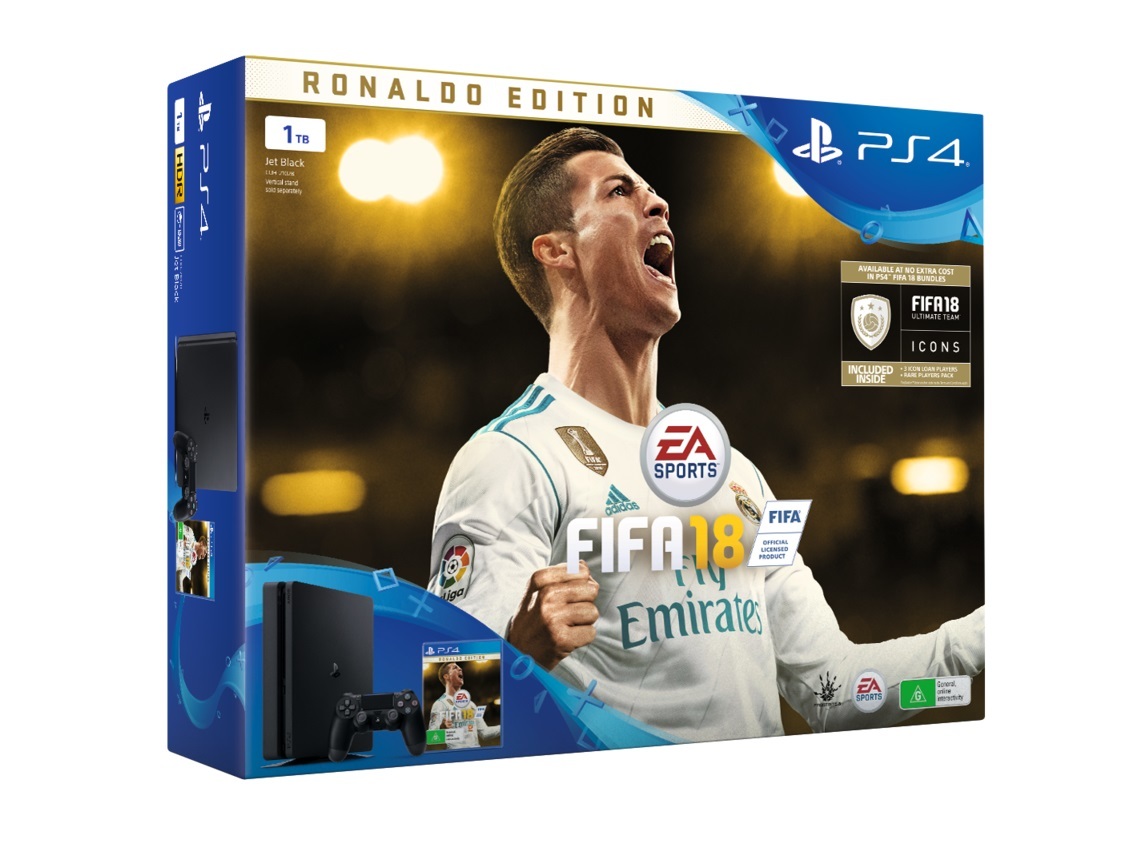 PS4 Slim 1TB FIFA 18 Ronaldo Edition Bundle image