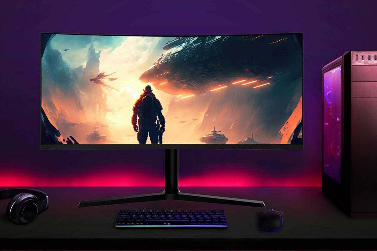 Kogan 34" Curved Ultrawide WQHD 165Hz Freesync Gaming Monitor (3440 x 1440) image