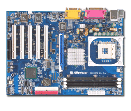 Albatron Motherboard PX865PE LITE PRO P4 SATA+LAN image