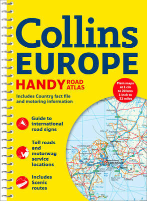Collins Handy Road Atlas Europe by Collins Maps image