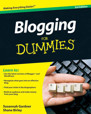 Blogging For Dummies on Paperback by Susannah Gardner