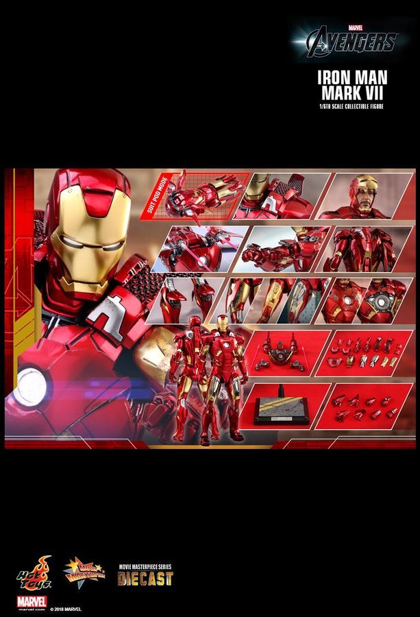 Marvel: Iron Man (Mark VI) - 1:6 Scale Diecast Figure