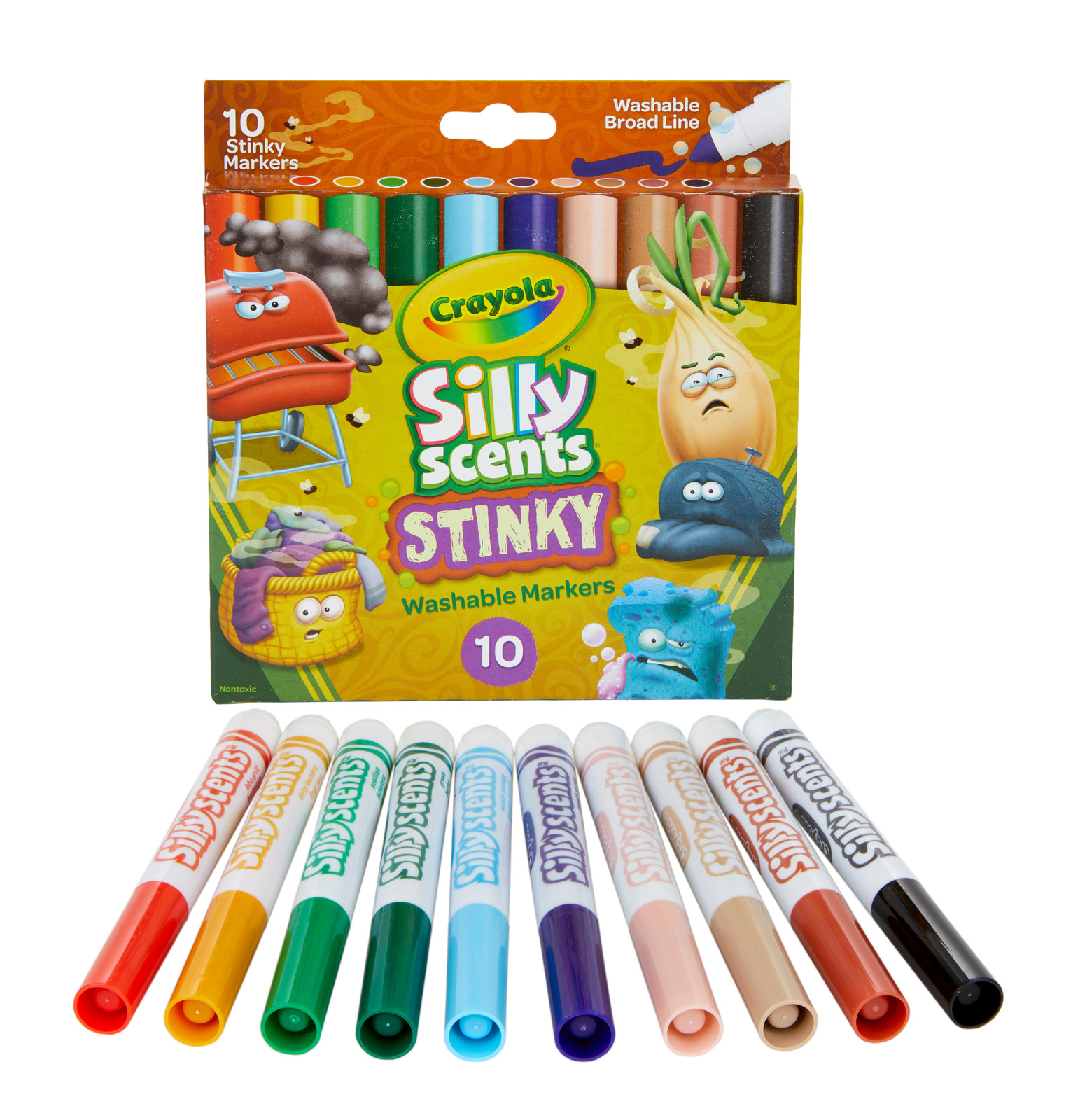 Buy Crayola Silly Scents Stinky Broadline Markers 10 Pack at Mighty