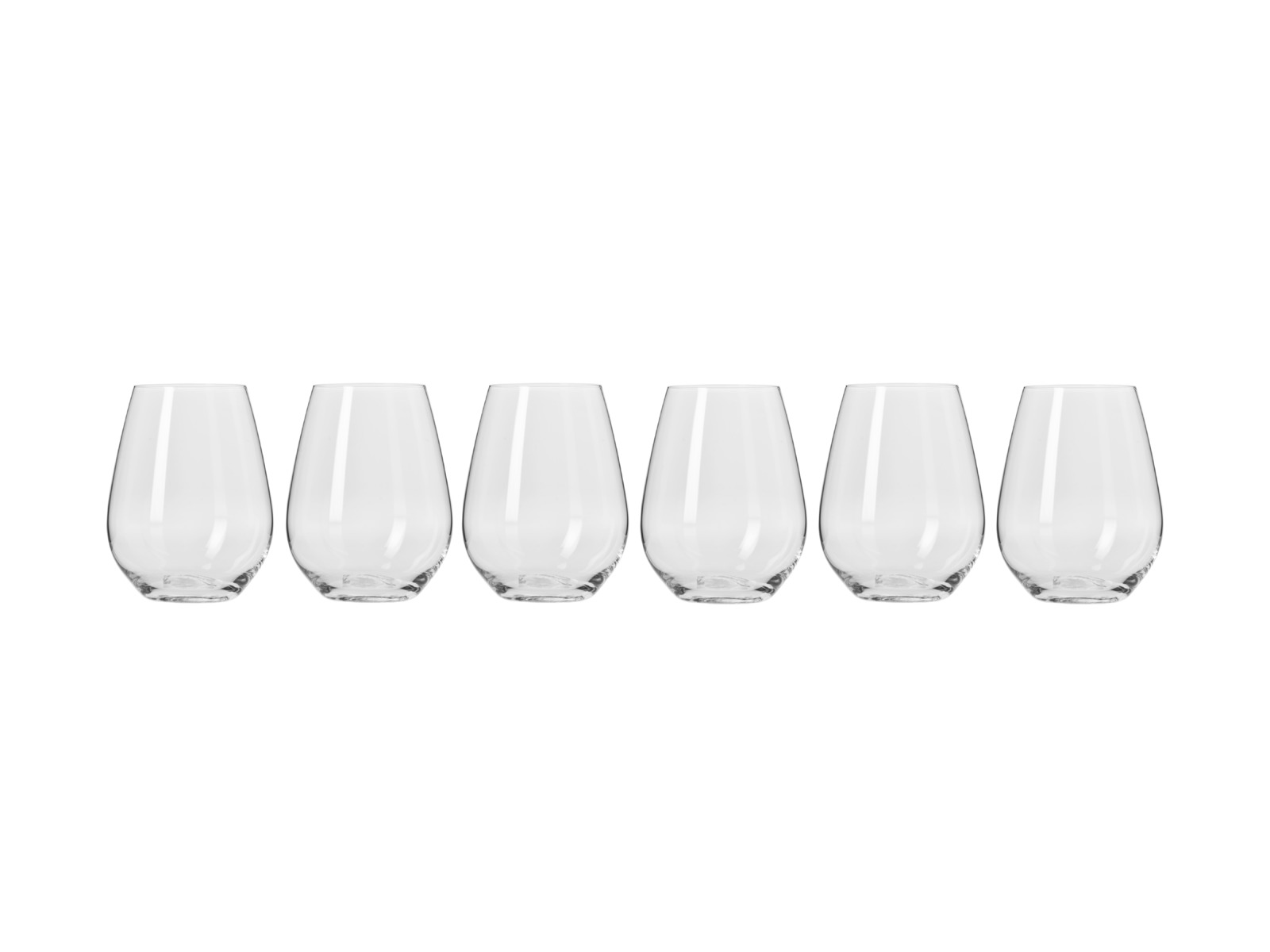 Krosno Harmony Stemless Wine Glass (400ml) Set of 6 at Mighty Ape NZ