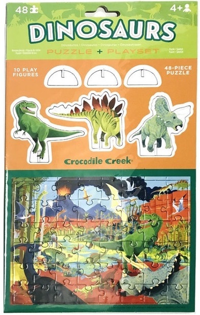 Pop-Out Puzzle & Playset - Dinosaurs image