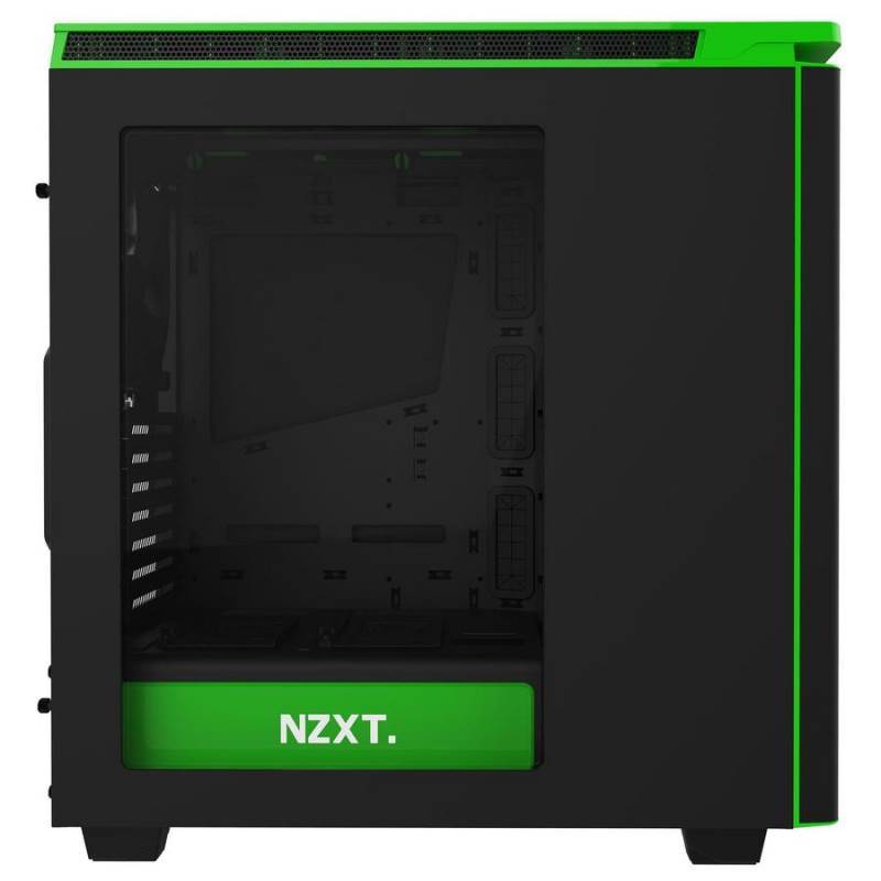NZXT H440 Mid Tower Case 2015 Edition - Black/Green image