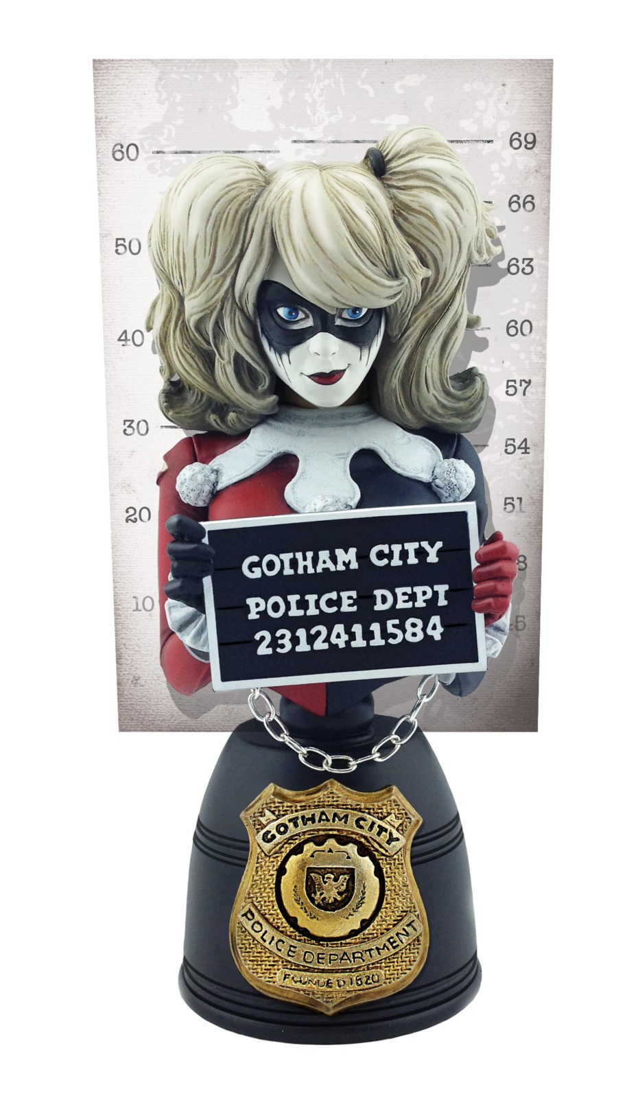 DC Comics: Harley Quinn (Mugshot Variant) - 7.5" Collectors Bust image