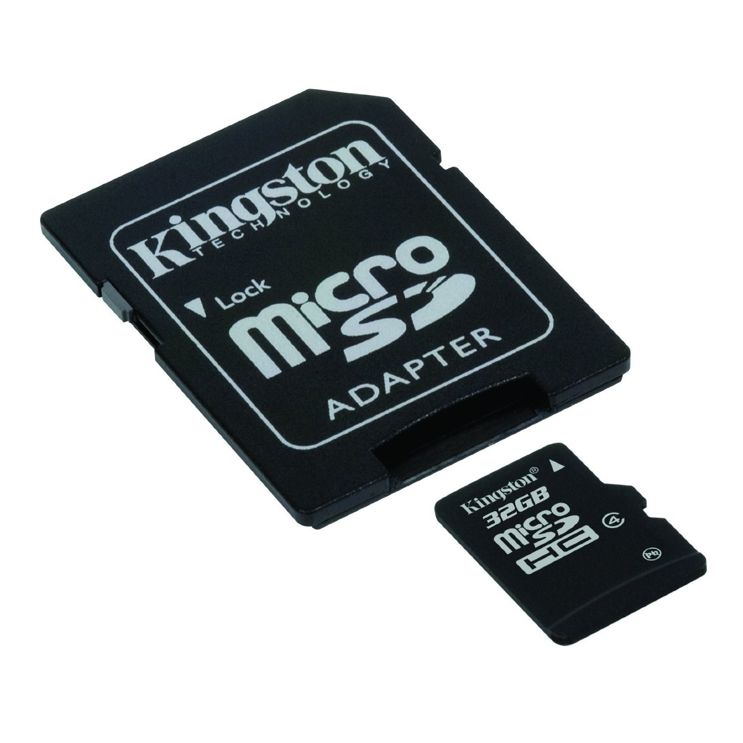 32GB Kingston - MicroSDHC Card with SD Adapter (Class 4) image