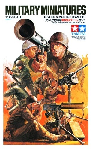 Tamiya 1/35 U.S. Gun and Mortar Team - Model Kit image
