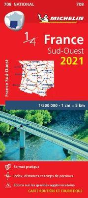 Southwestern France 2021 - Michelin National Map 708 image