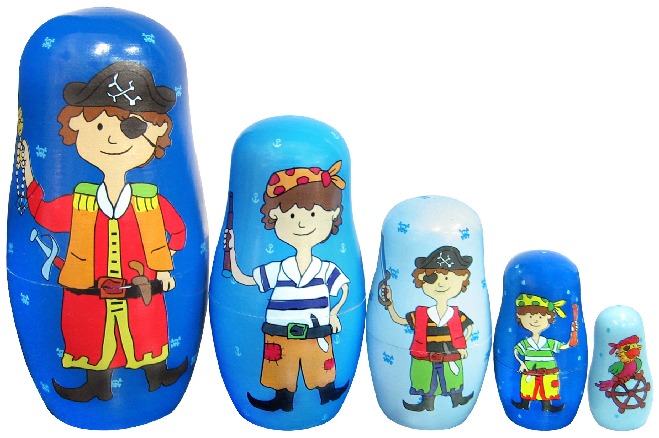 Fun Factory: Pirate Nesting Dolls