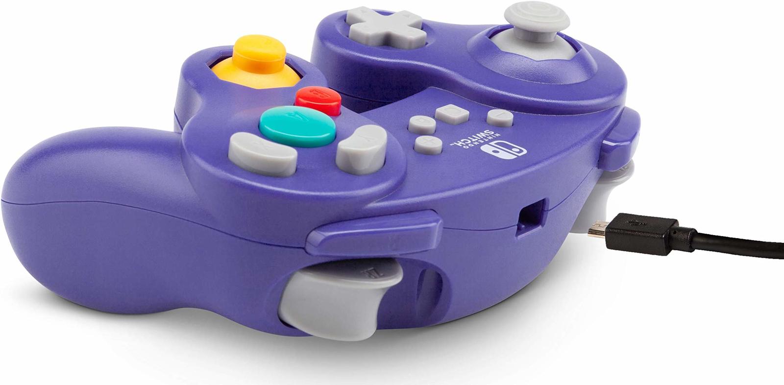 Nintendo Switch Wired GameCube Controller - Purple on Switch