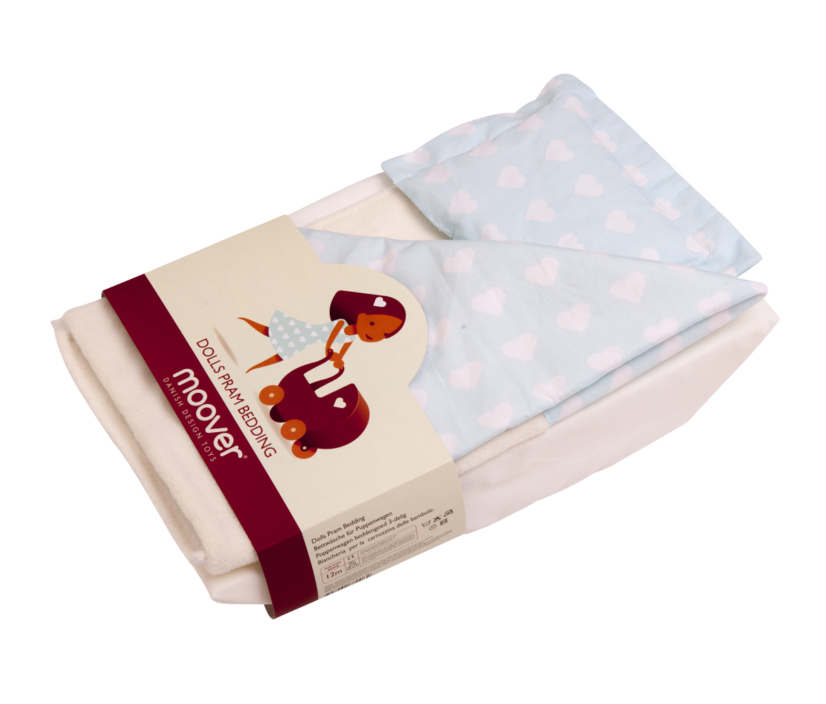 Moover Pram Bedding - Blue image