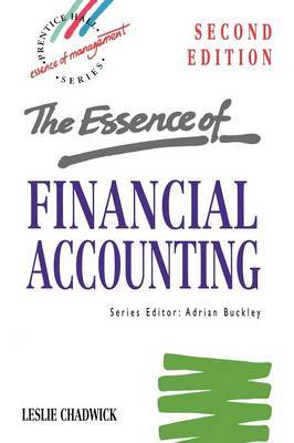 Essence Financial Accounting on Paperback by Chadwick