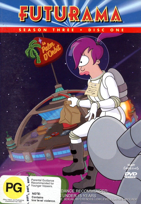 Futurama - Season 3 Disc 1 on DVD image