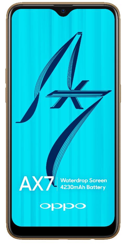 OPPO AX7 Smartphone Glaring Gold image