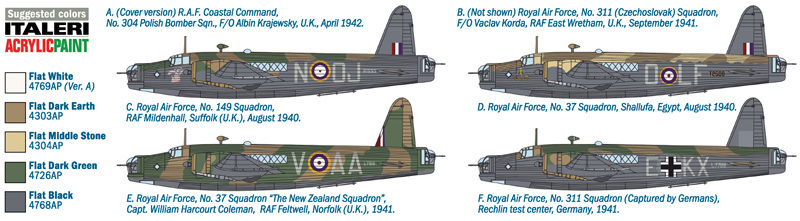 Italeri: 1/72 Wellington Mk. IC Model Kit image