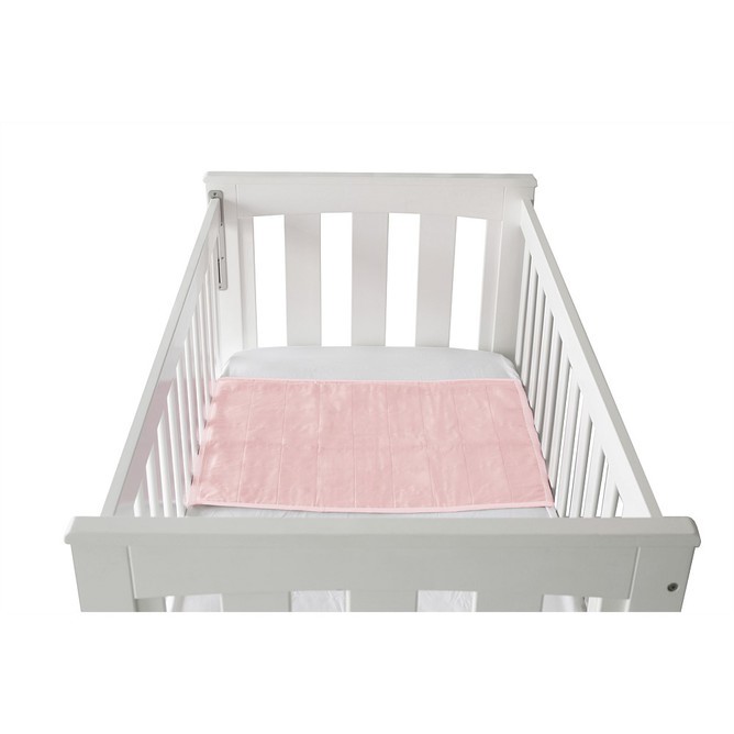 Brolly Sheet Cot Pad with Wings - Crystal Pink