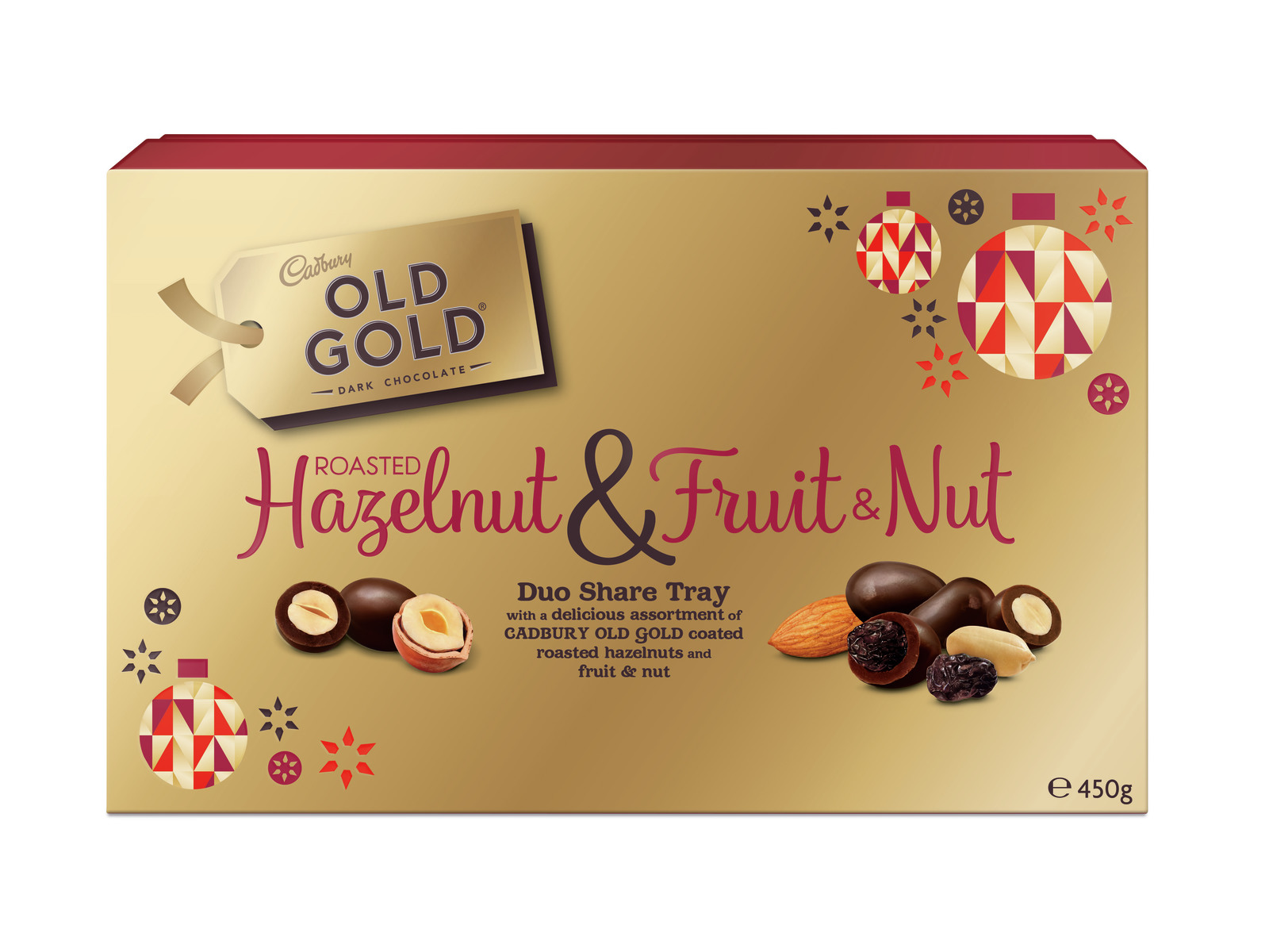Cadbury Old Gold Roasted Hazelnut & Fruit & Nut 450g at Mighty Ape NZ