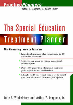 The Special Education Treatment Planner by Arthur E. Jongsma image