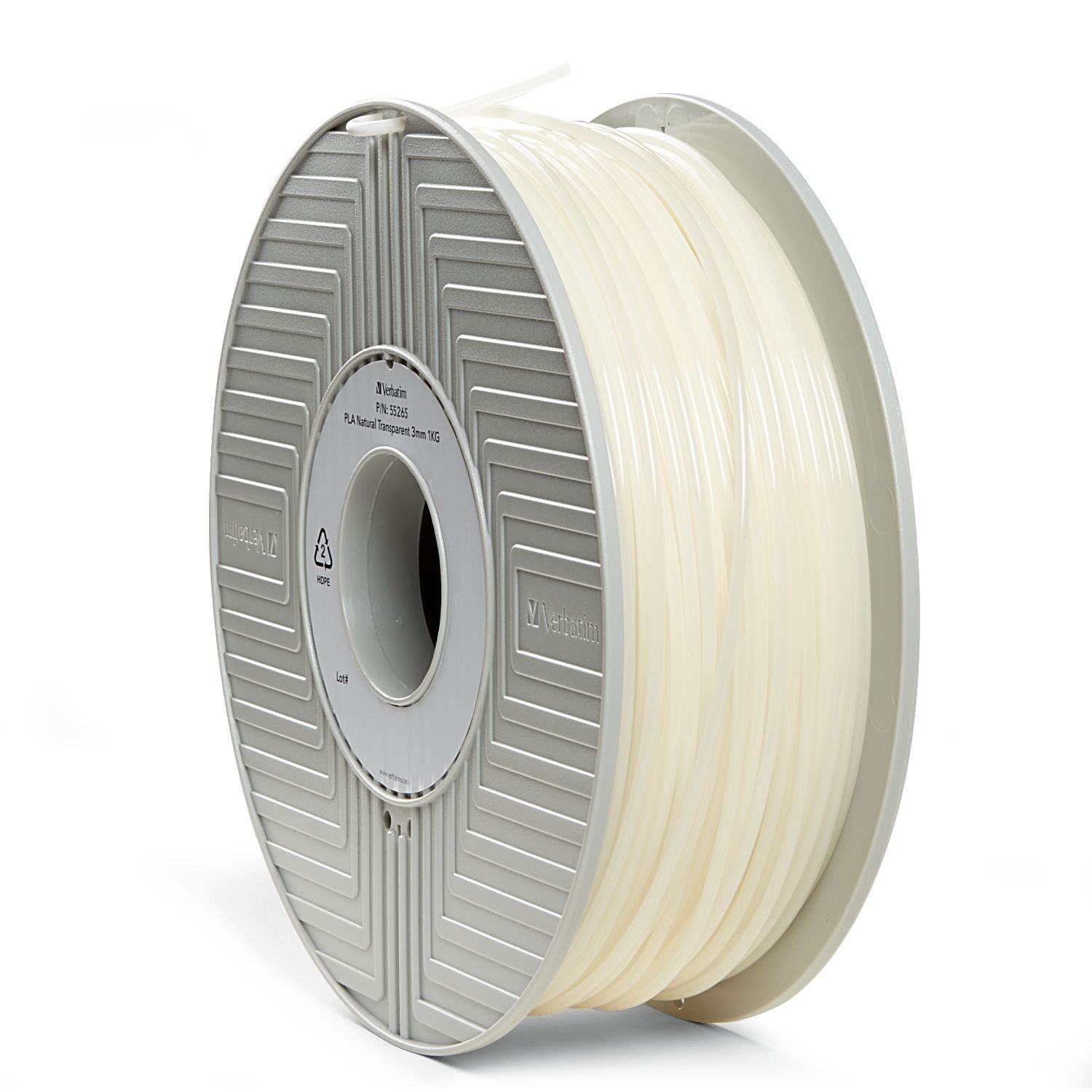 Verbatim 3D Printer PLA 3.00mm Filament - 1kg Reel (Transparent) image