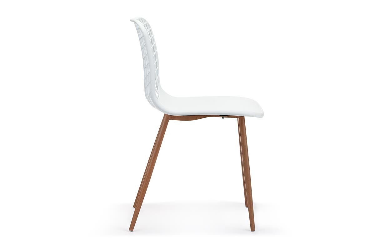 Buy Ovela Leerdam Dining Chairs White (Set of 2) at Mighty Ape NZ
