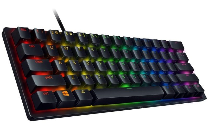 Razer Huntsman Mini Gaming Keyboard (Clicky Purple Switch) for PC image