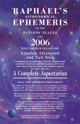 Raphael's Astronomical Ephemeris of the Planets' Places for 2006 by Edwin Raphael image
