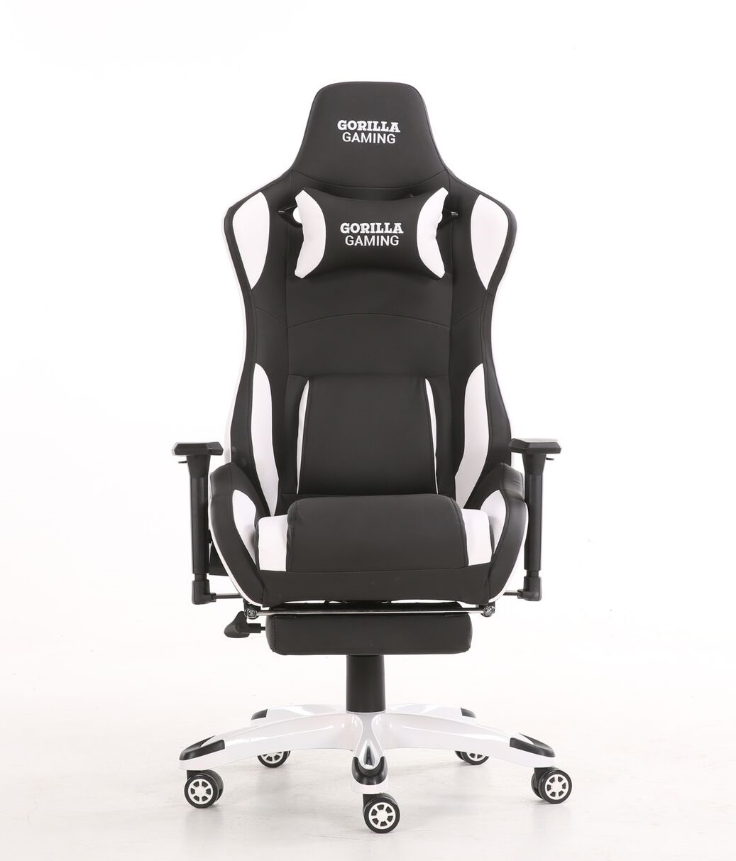 Gorilla Gaming Prime Ape Chair - White & Black image