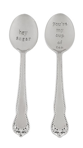 Pinky Up: Hey Sugar Tea Spoons - (Set of 2) image