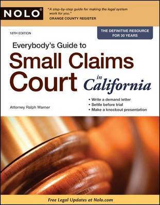 Everybody's Guide to Small Claims Court in California image