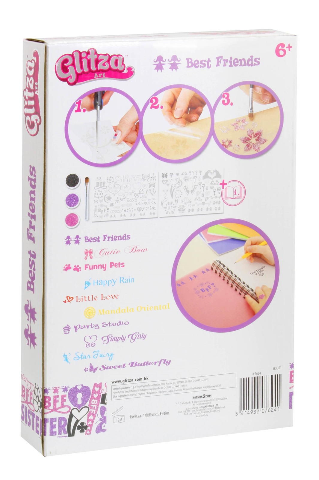 Glitza: Transfer Art - Best Friends (80pc)