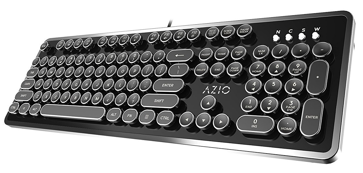 AZIO MK RETRO Typewriter Inspired Mechanical Keyboard image