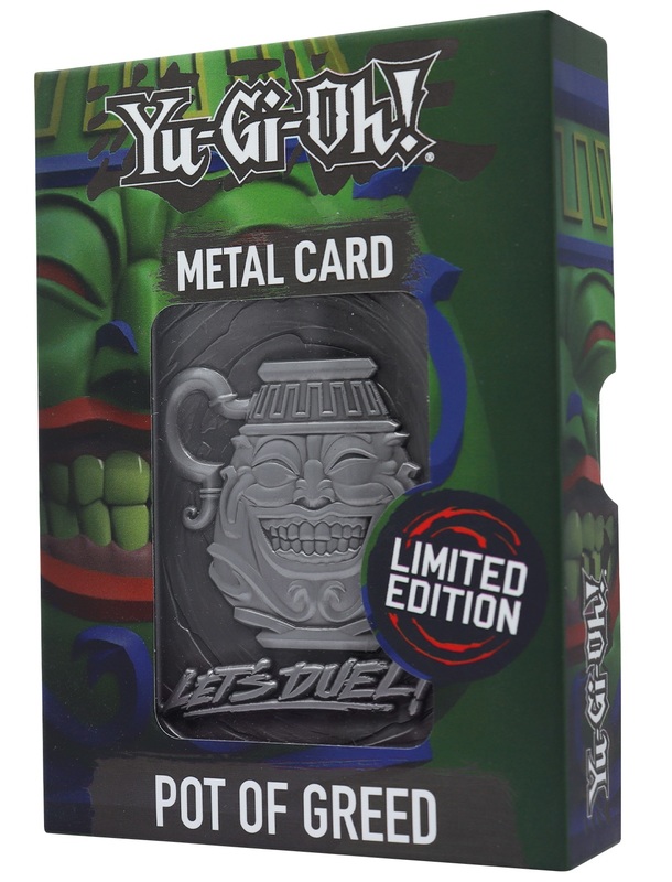 YuGiOh Metal Card Pot of Greed at Mighty Ape NZ