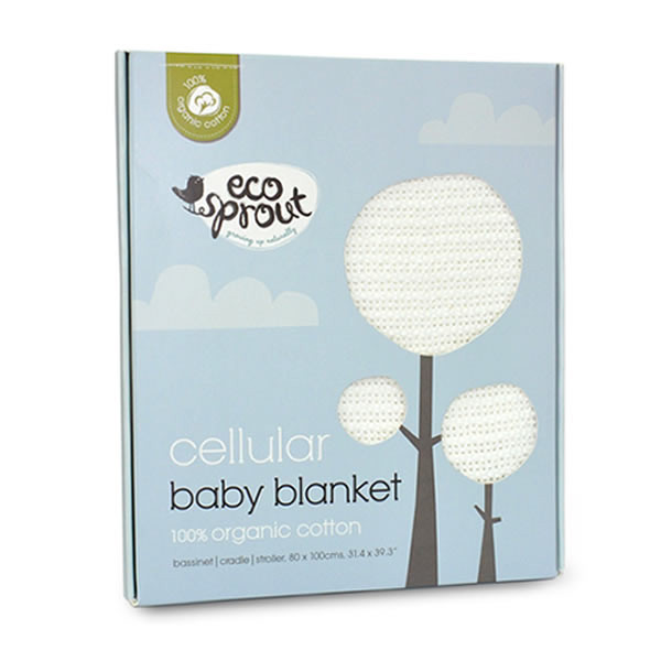 Ecosprout: Organic Cotton Cellular Blanket (Bassinet) image