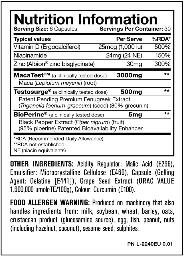 Mutant Test (180 Tablets) image