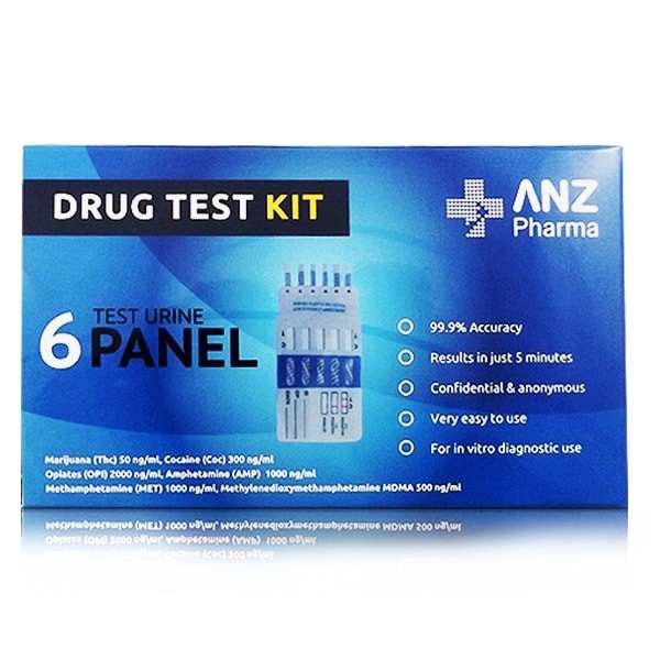 Buy ANZ Pharma 6 Test Urine Panel Drug Test Kit at Mighty Ape NZ