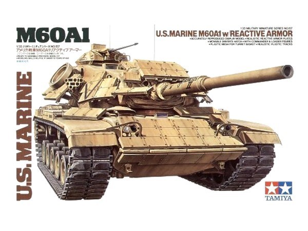 Tamiya: 1/35 U.S. Marine M60A1 W/Reactive Armour - Model Kit