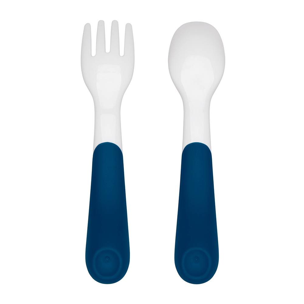 Buy OXO Tot On The Go Plastic Fork & Spoon Set at Mighty Ape NZ