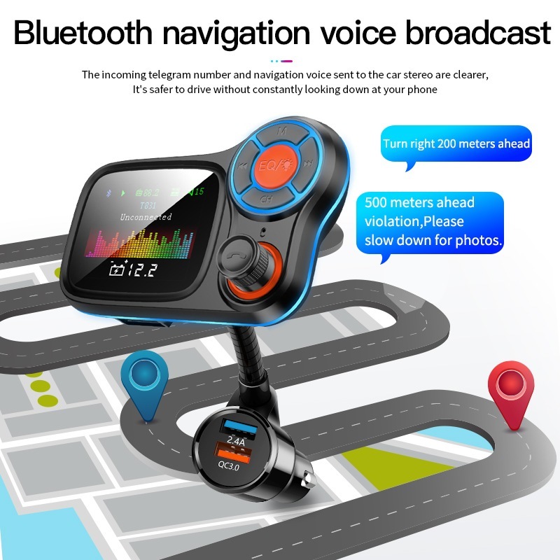 Big Display Car Charger FM Transmitter image