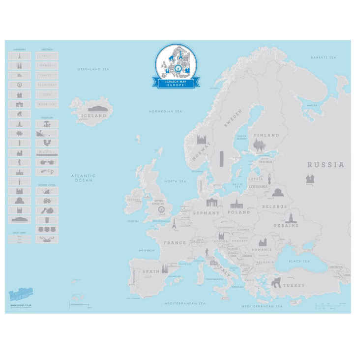 Scratch Map - Europe Edition